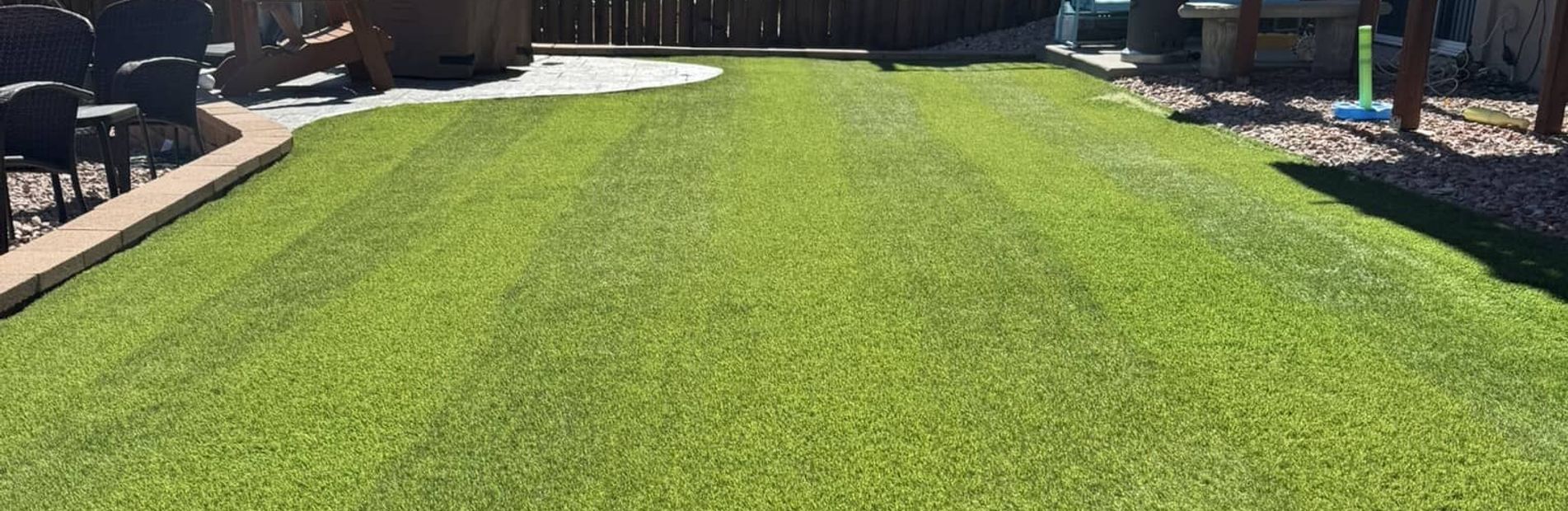 freshly cleaned turf in Colorado Springs