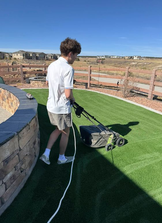 Cleaning turf in Colorado Springs, CO