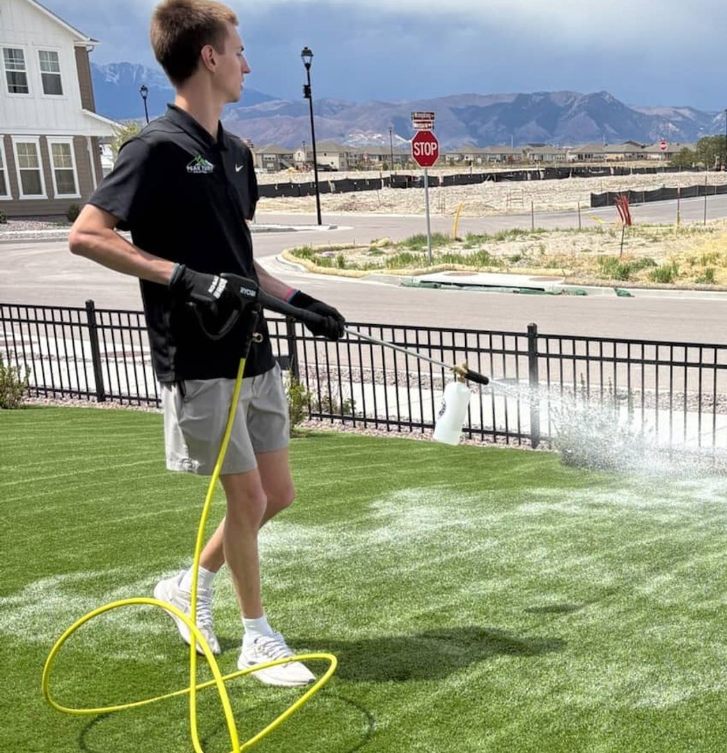 power cleaning artificial turf